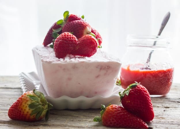 Creamy Strawberry Semifreddo - An Italian In My Kitchen