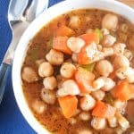 Italian Chickpea Soup is a delicious Healthy Vegan/Vegetarian Soup Recipe, a must try. Healthy & Delicious, the whole family will love it.