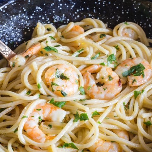 Easy Italian Shrimp Pasta - An Italian in my Kitchen