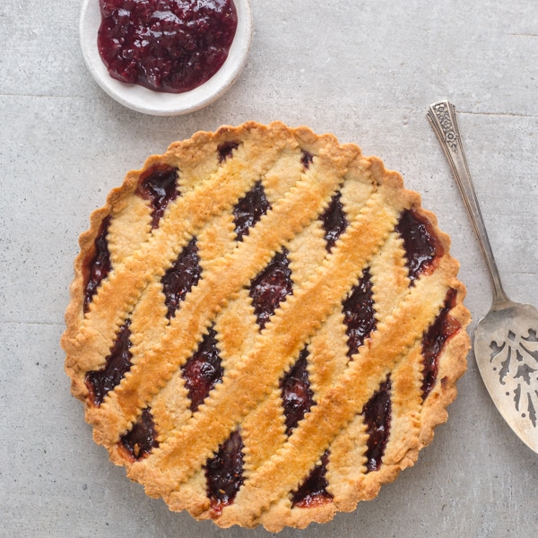 Jam Filled Crostata Italian Pie