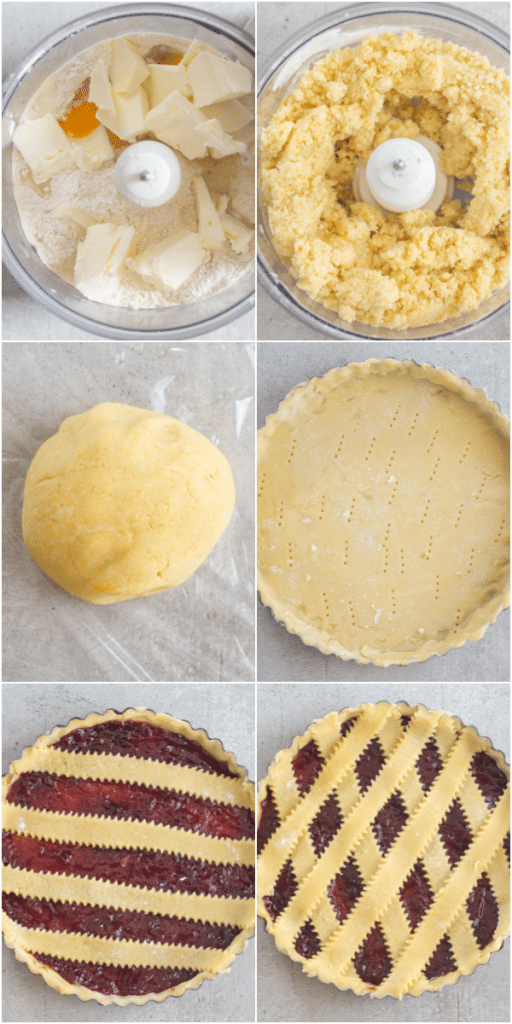 Jam Filled Crostata Italian Pie