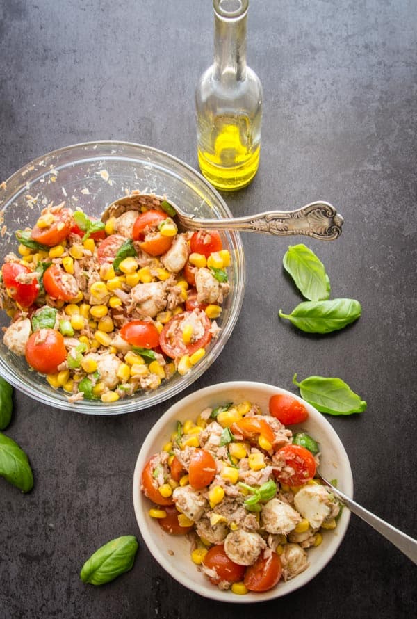 Easy Italian Tuna Corn Salad