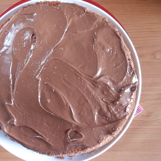 Nutella chocolate layer cake