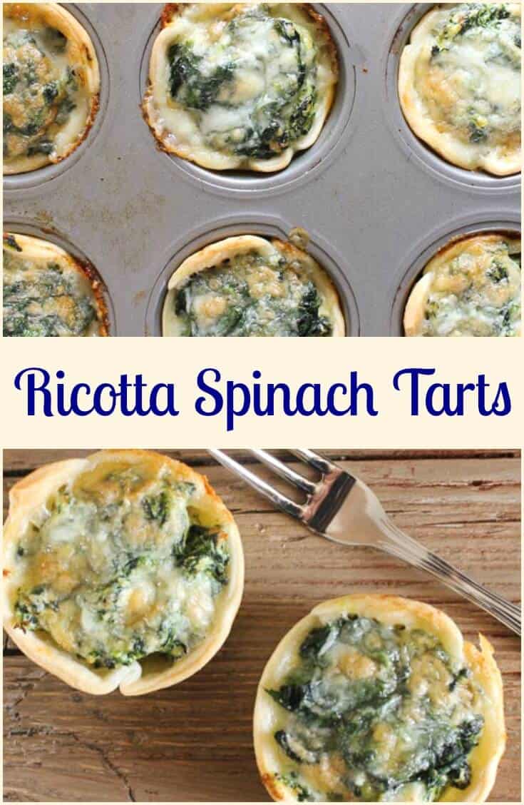 Ricotta spinach tarts