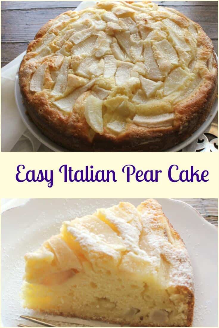 Easy Italian Pear Cake