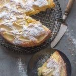 Easy Italian Pear Cake, a delicious moist Italian cake made with fresh pears and mascarpone. A perfect breakfast, snack or anytime cake recipe.