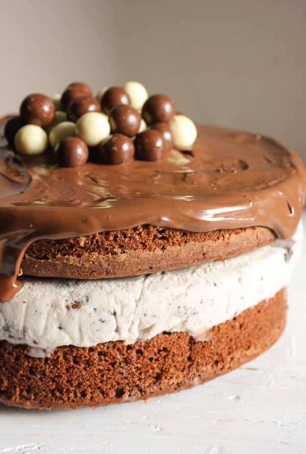 Nutella Kit Kat Oreo Ice Cream Cake