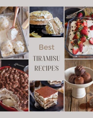 Recipes for tiramisu.