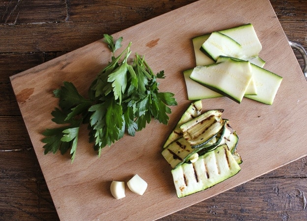 grilled zucchini and tomato cheese bake