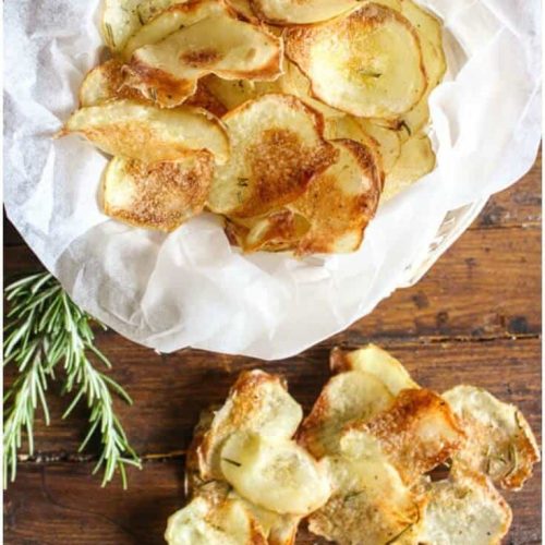 Homemade Italian Baked Potato Chips