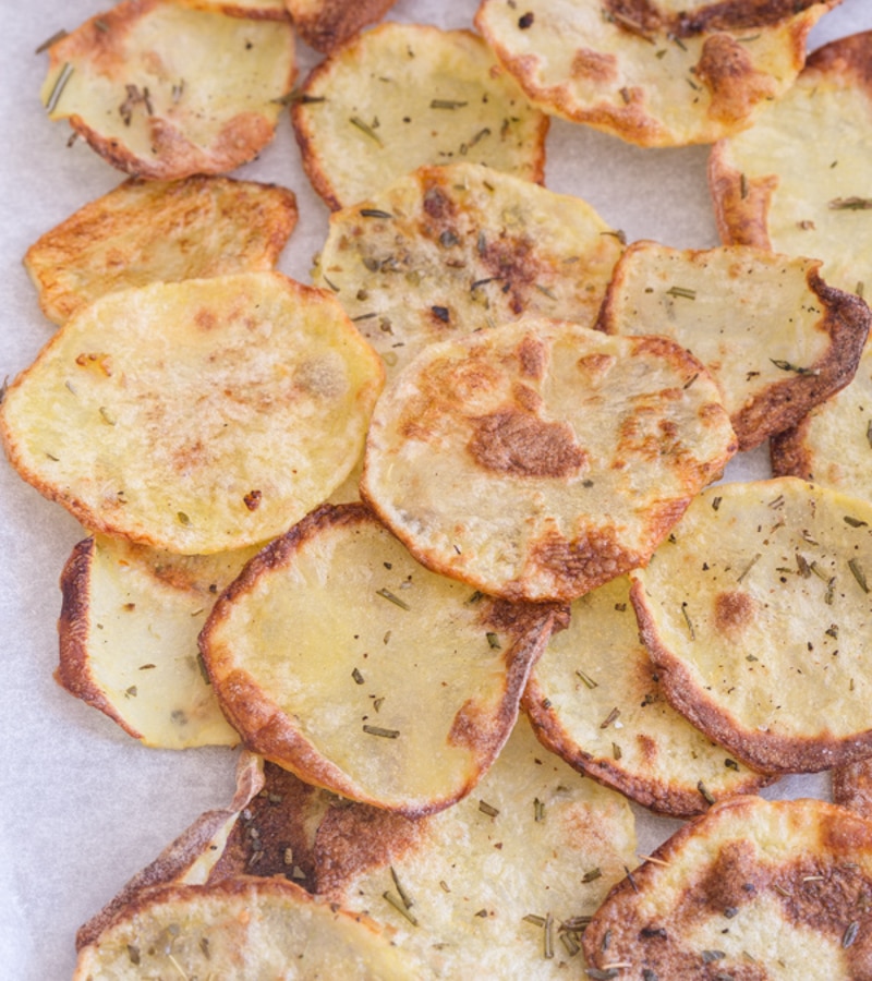 Homemade Italian Baked Potato Chips