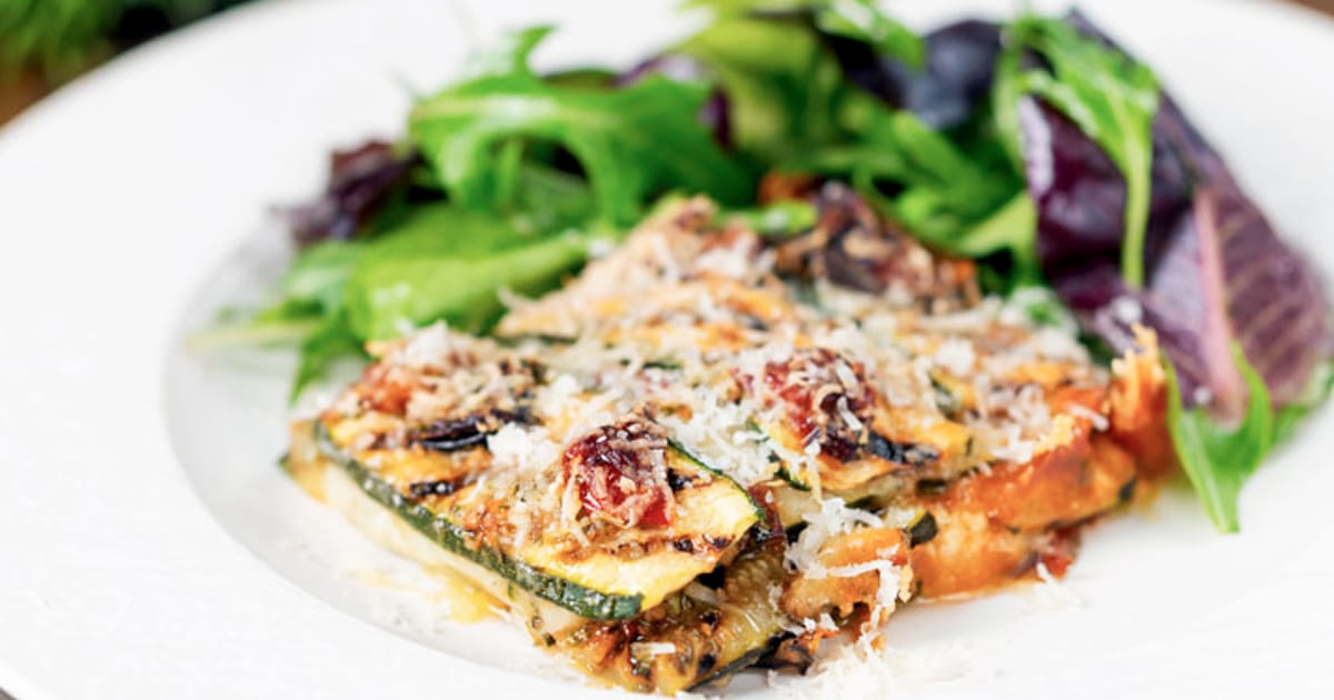 Grilled Zucchini and Tomato Cheese Bake Grilled Zucchini and Tomato Cheese Bake