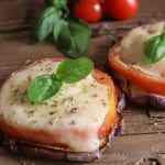 Easy Hot or Cold Grilled Eggplant Caprese, the perfect summer appetizer, side dish or main dish. Fast, easy and incredibly delicious/anitalianinmykitchen.com