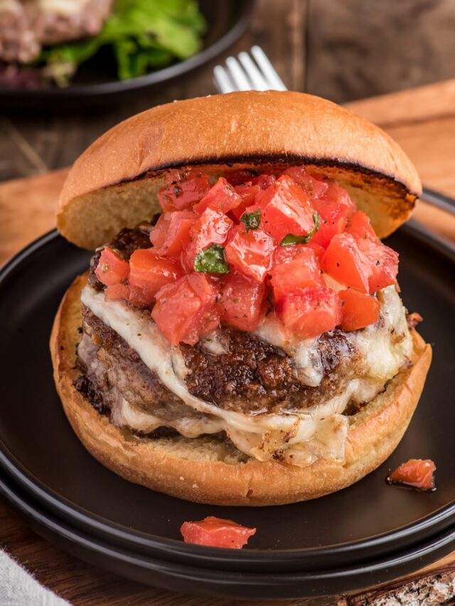 Italian Cheese Stuffed Burgers - An Italian in my Kitchen