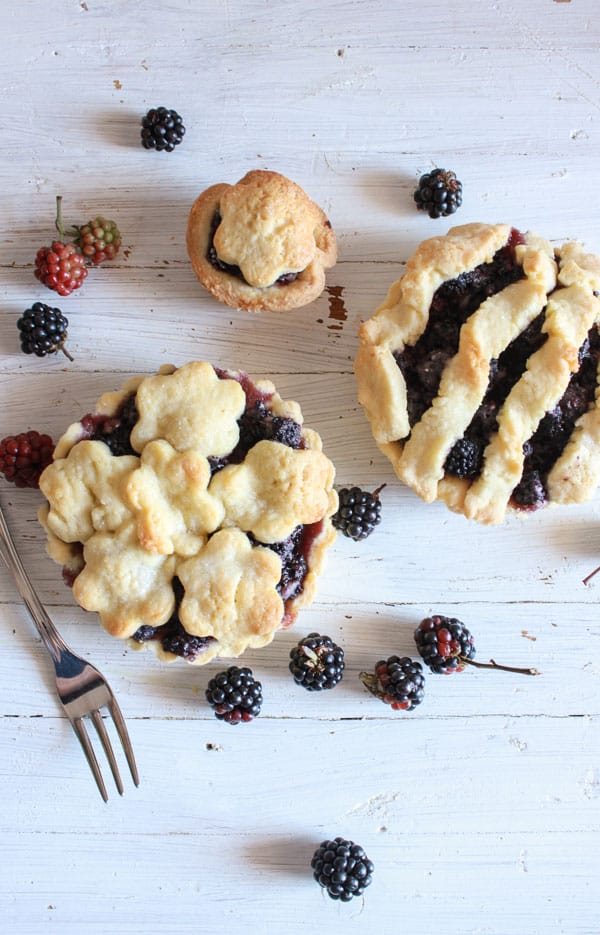 Fresh BlackBerry Mini Pies