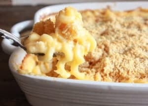 Homemade Baked Macaroni and Double Cheese, a delicious macaroni and cheese baked casserole recipe, the best easy cheesy macaroni family dish./anitalianinmykitchen.com