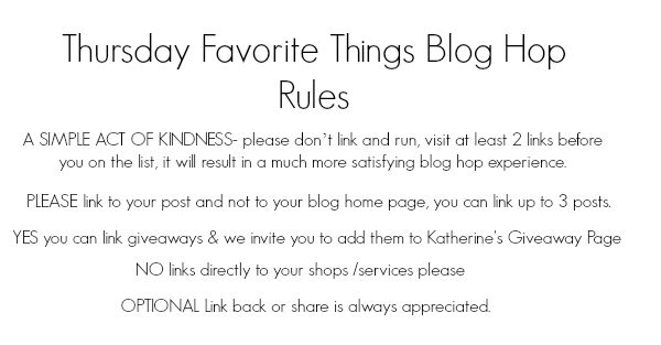 thursday favorite things blog hop