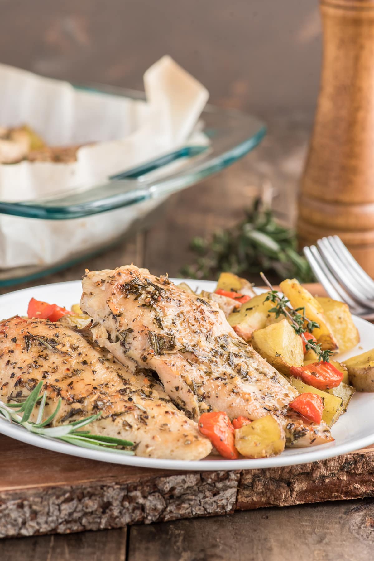 Italian Herb Roasted Chicken And Potatoes