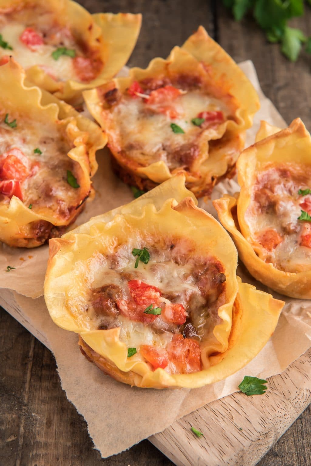 Rustic Lasagna Cups Recipe - An Italian in my Kitchen