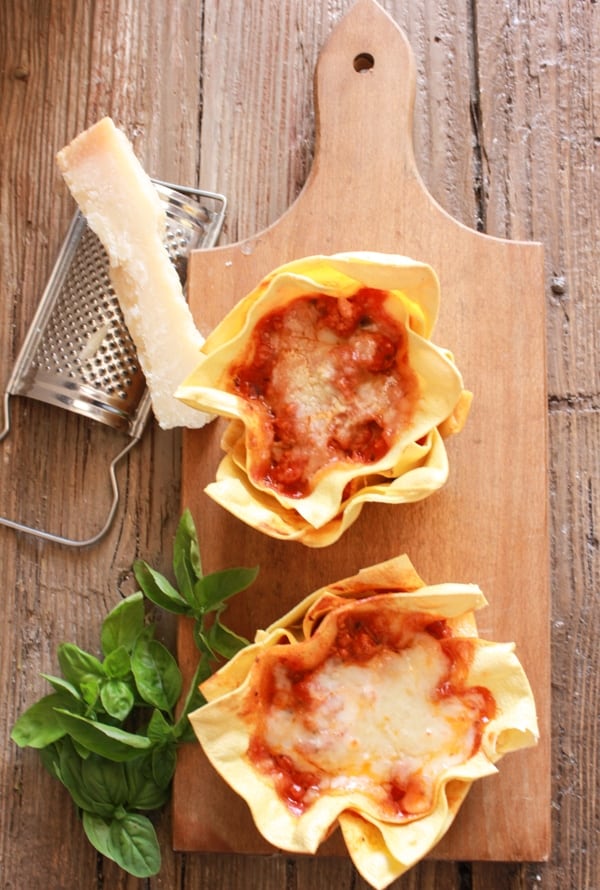 Rustic Lasagna Cups - An Italian in my Kitchen
