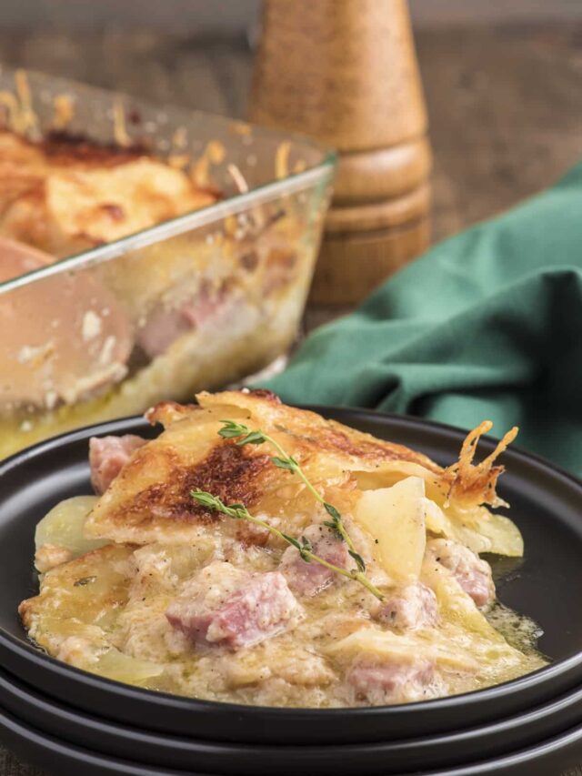 Parmesan Ham & Potato Casserole