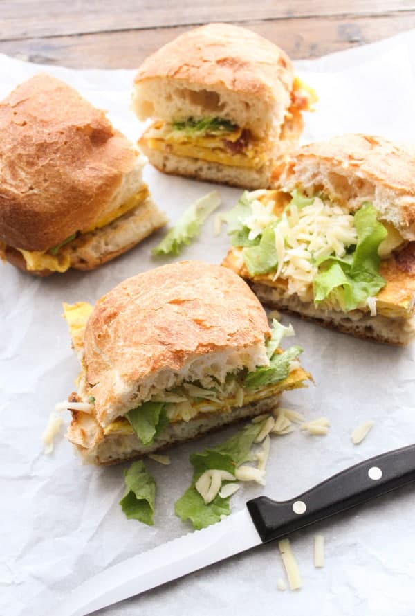 Pancetta Frittata Sandwich, a fast easy and delicious Toasted Italian Sandwich recipe, perfect for breakfast,brunch, lunch and even dinner.|anitalianinmykitchen.com