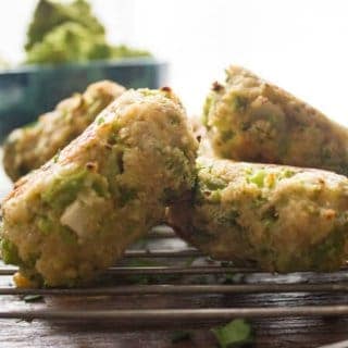 Baked Broccoli Tater Tots, fast, easy, healthy and delicious way to eat your veggies.  A low carb side dish the whole family will love.