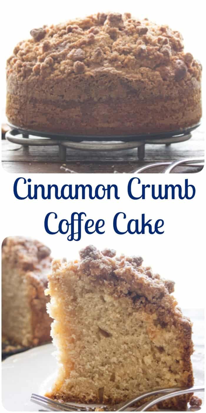 Cinnamon Crumb Coffee Cake, an easy delicious Coffee Cake recipe. A delicious crumb topping using leftover cake. Snack or Dessert. Enjoy.|anitalianinmykitchen.com