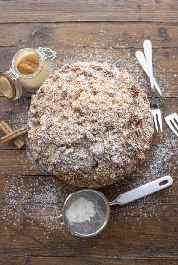 Cinnamon Crumb Coffee Cake Recipe - An Italian in my Kitchen