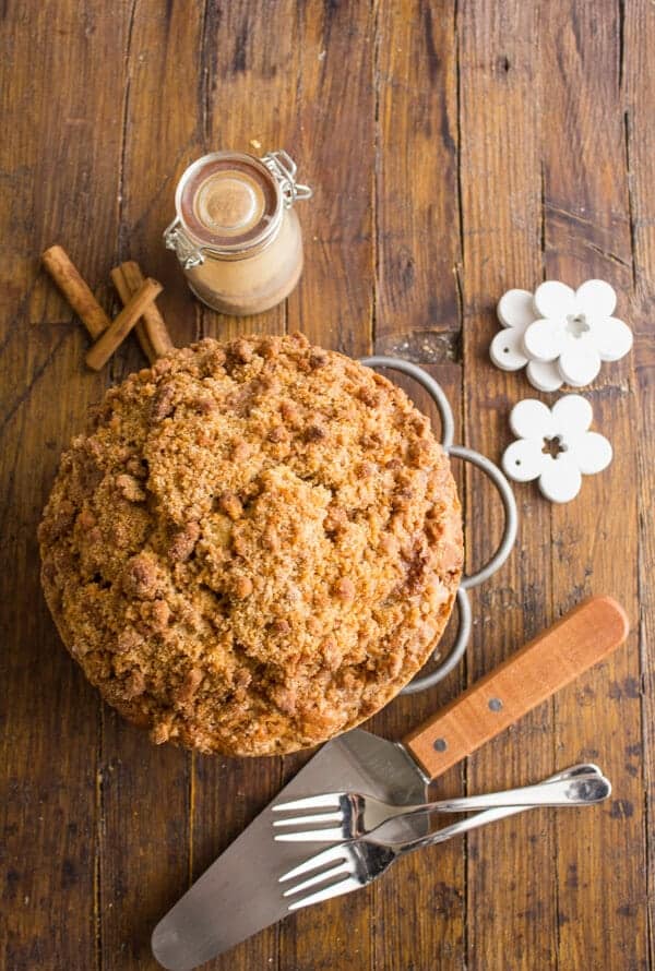 Cinnamon Crumb Coffee Cake Recipe - An Italian in my Kitchen