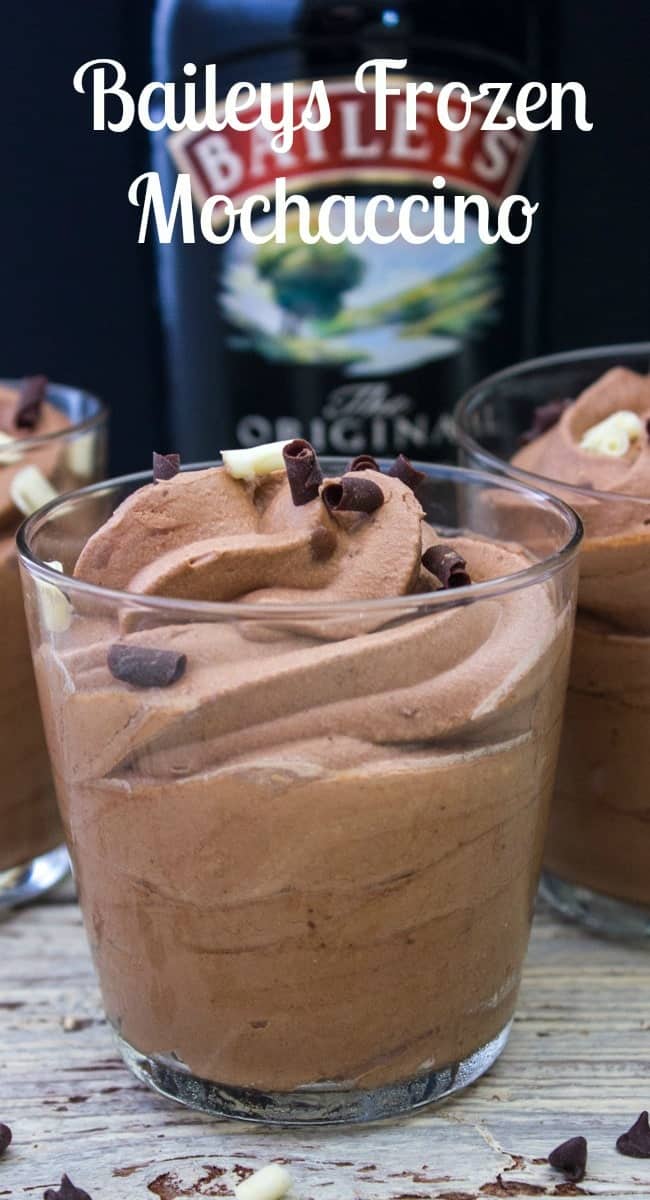 Baileys Frozen Mochaccino a delicious creamy frozen dessert you will ever taste. A must try. The perfect no-bake better than ice cream treat.