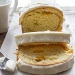 Peaches and Cream Roll Bread, is a delicious breakfast, snack or dessert yeast bread, made with sliced peaches and cream cheese.