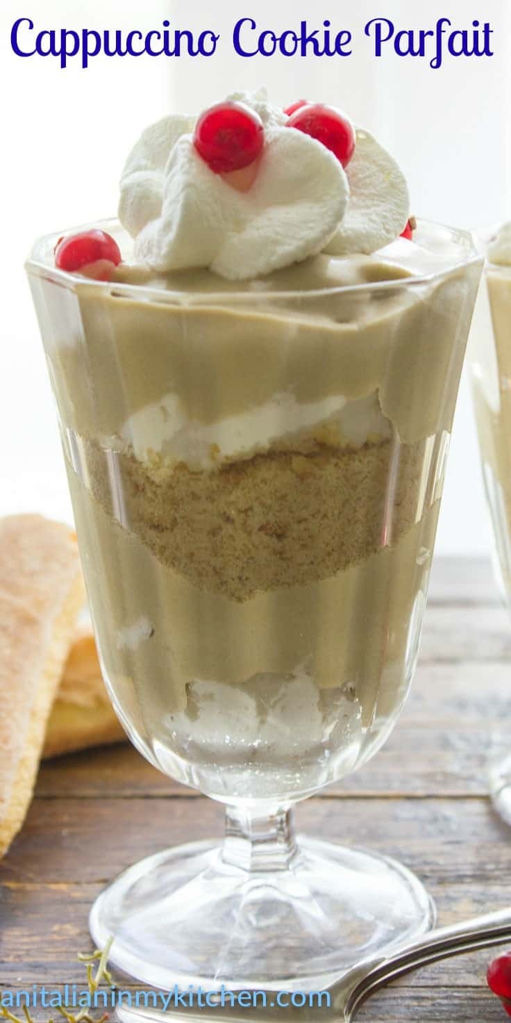 Cappuccino Cookie Parfait Recipe - An Italian in my Kitchen