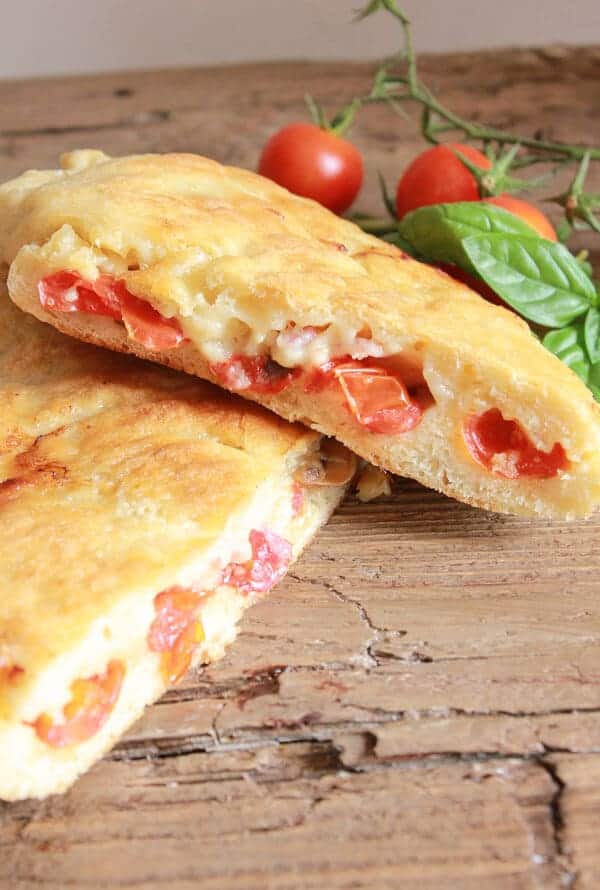 Homemade Stove top Pizza Calzone, no need to heat the house with this fast, easy and delicious summertime Italian pizza and calzone recipe.