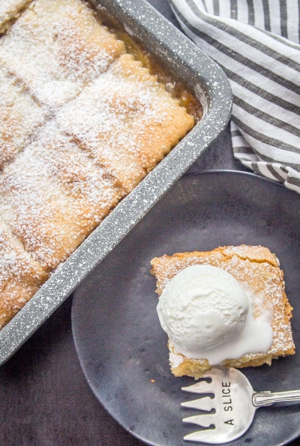 Italian Crostata Bars, an Italian pastry crust filled with a tasty peach filling, an easy fresh or canned Peach recipe.