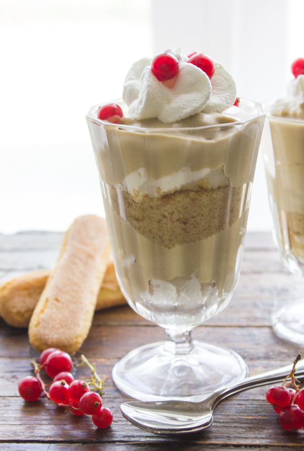 An easy and delicious Tiramisu type Parfait, Cappuccino Cookie Parfait is the perfect homemade dessert recipe. 