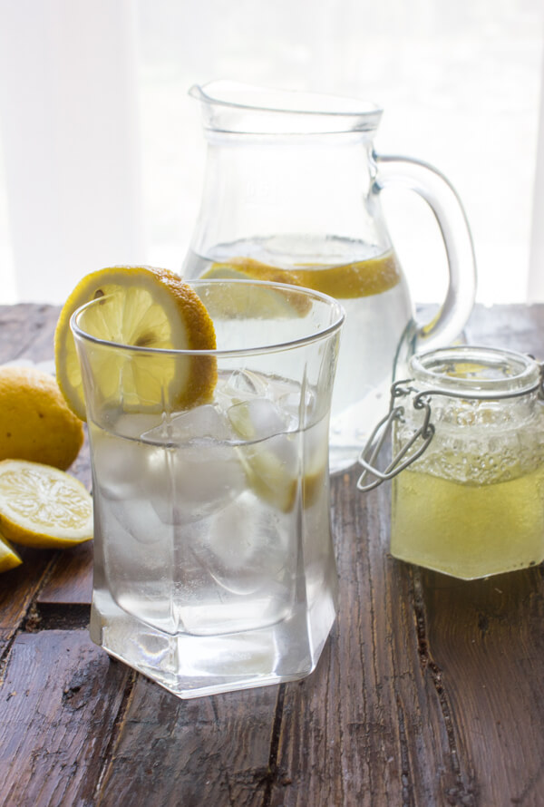 Homemade Orange Lemon Syrup Drink