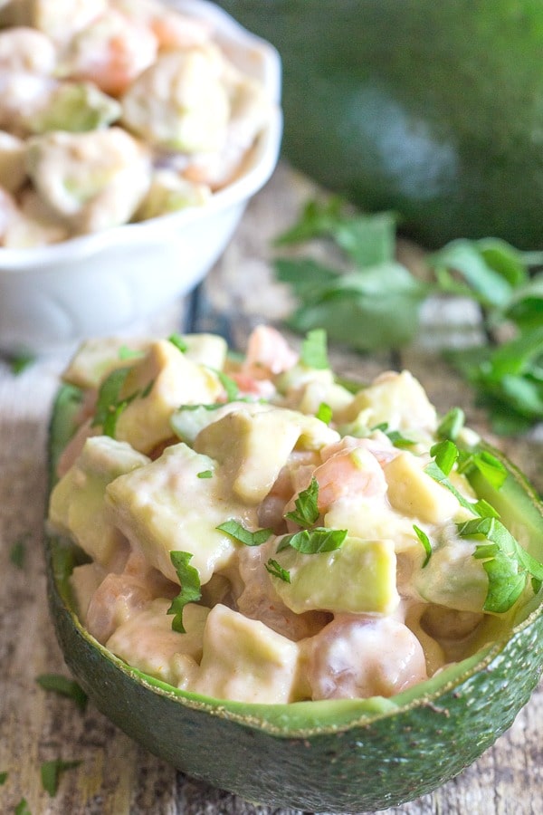 Easy Shrimp Stuffed Avocado Recipe - An Italian in my Kitchen