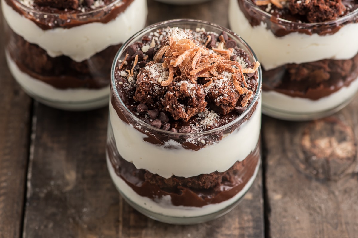 Easy No-Bake Brownie Cheesecake Parfait Recipe - An Italian in my Kitchen