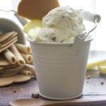 Easy No Churn Toasted Coconut Lemon Ice Cream, an easy homemade ice cream recipe, a refreshing fresh coconut and lemon flavor dessert.