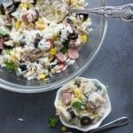 Mediterranean Rice Salad Bowl is a simple, fast cold Italian summer salad recipe. Full of veggies, tuna and fresh herbs. Healthy & Delicious.
