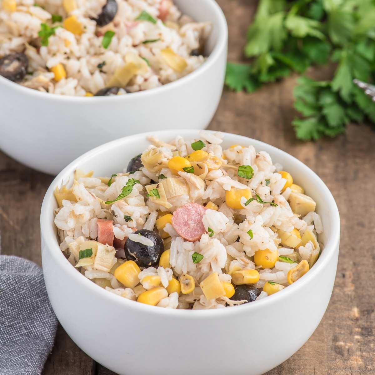 Tuna and rice salad bowl recipe