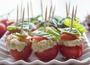 Tuna Mozzarella Stuffed Cherry Tomatoes Recipe - An Italian in my Kitchen