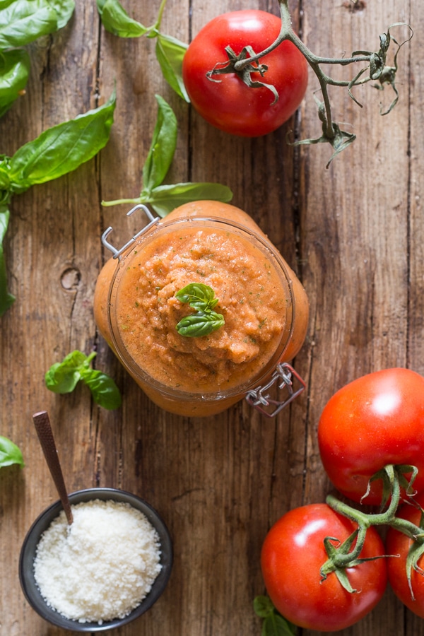 tomato pesto in a jar