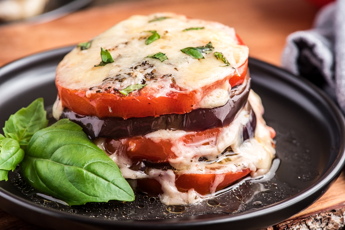 Easy Cheesy Eggplant Stacks Recipe - An Italian In My Kitchen