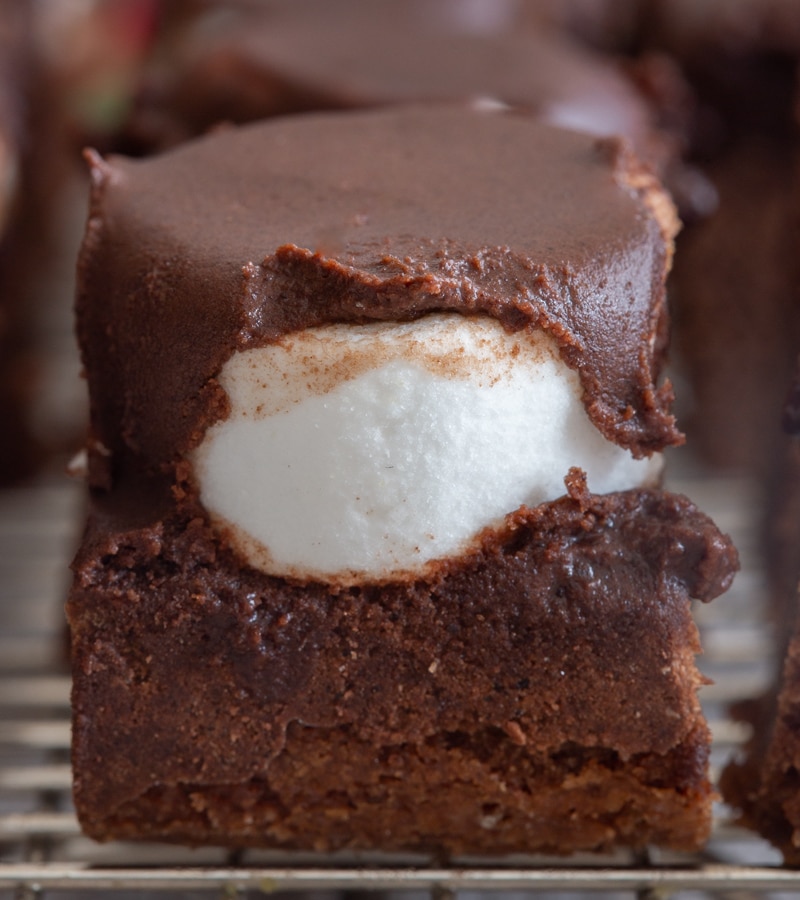 Frosted Marshmallow Fudgy Brownies