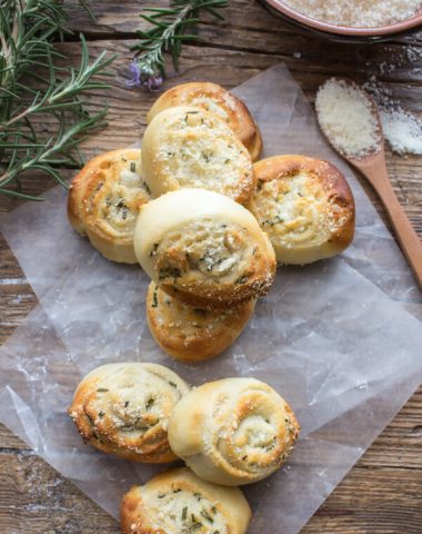 Easy Parmesan Rosemary Pizza Pinwheels,a fast and simple pizza dough is served as an appetizer, snack or with dinner.