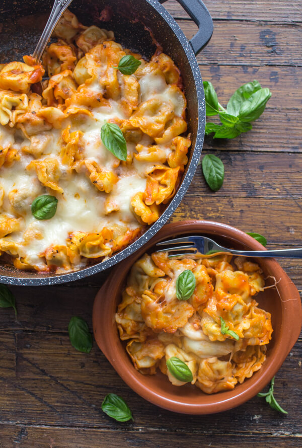 Simple Sauce Cheesy Baked Tortellini An Italian in my Kitchen