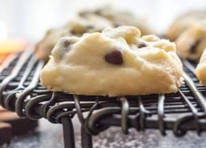 Christmas Time Melt in Your Mouth Easy Chocolate Chip Whipped Shortbread, the best Shortbread Holiday Cookie Recipe.