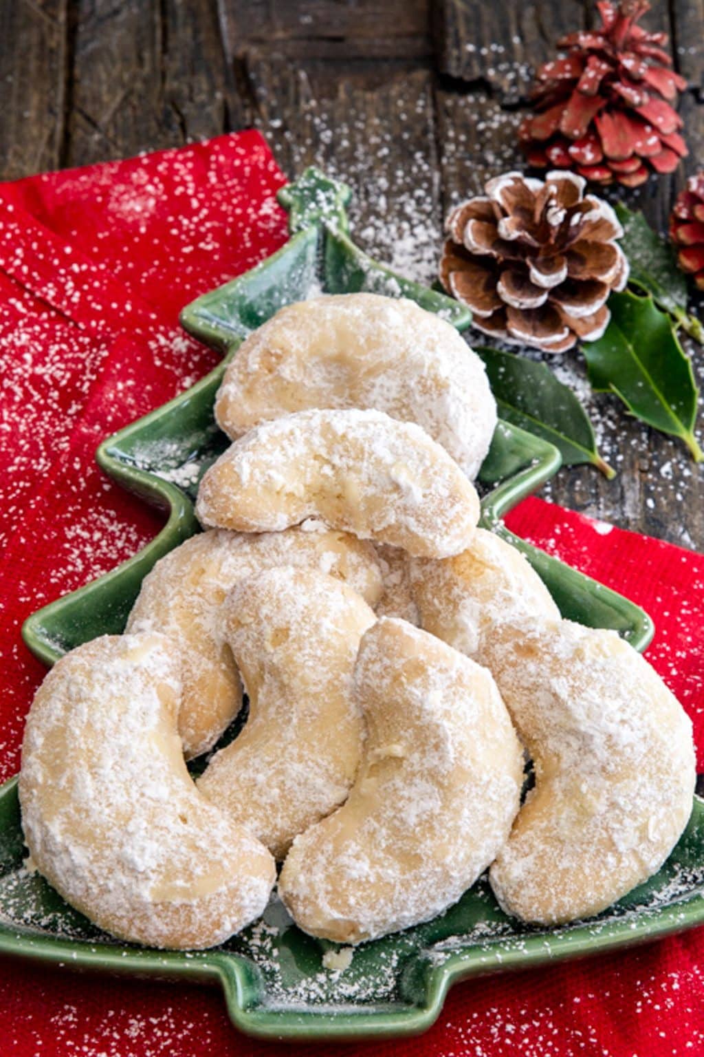 Almond Crescent Cookies Recipe - An Italian in my Kitchen